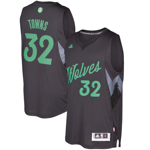 Vente Maillot du Karl-Anthony Towns, Minnesota Timberwolves - Christmas '17