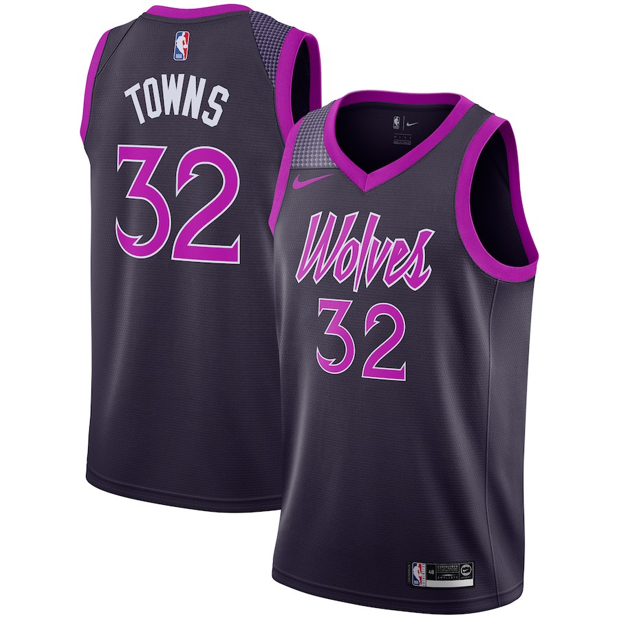 Vente Maillot du Karl-Anthony Towns, Minnesota Timberwolves 2018/19 - City Edition