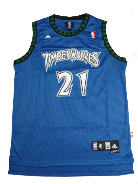 Vente Maillot du Kevin Garnett, Minnesota Timberwolves [Bleu]