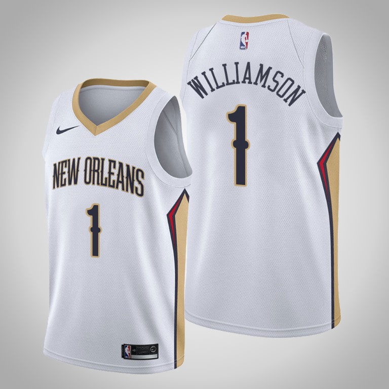 Vente Maillot du Zion Williamson, New Orleans Pelicans 2018/19 - Association