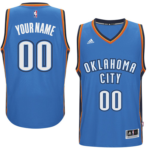 Vente Maillot du Custom, OKC Thunder [Bleu]