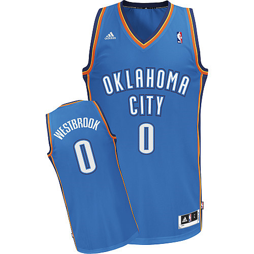 Vente Maillot du Russell Westbrook, Oklahoma City Thunder [Bleu]