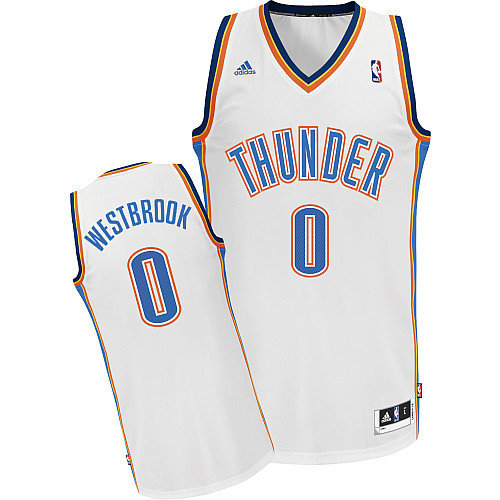 Vente Maillot du Russell Westbrook, Oklahoma City Thunder [Blanc]