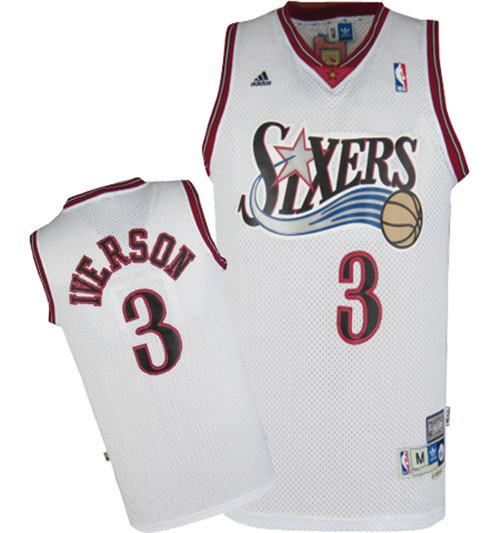 Achetés Maillot du Allen Iverson, Philadelphia 76ers [Blanc]