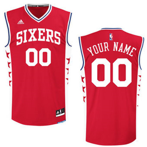 Achetés Maillot du Custom, Philadelphia 76ers [Rouge]