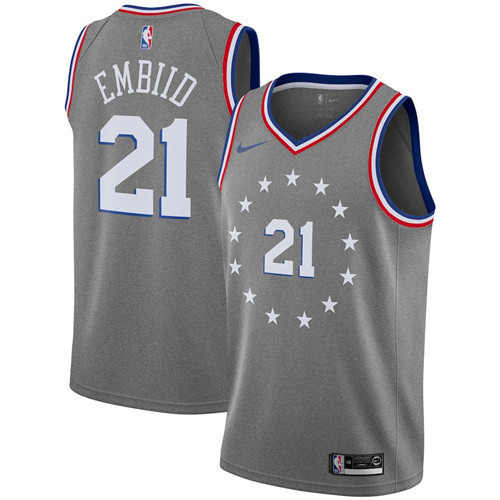 Achetés Maillot du Joel Embiid, Philadelphia 76ers 2018/19 - City Edition