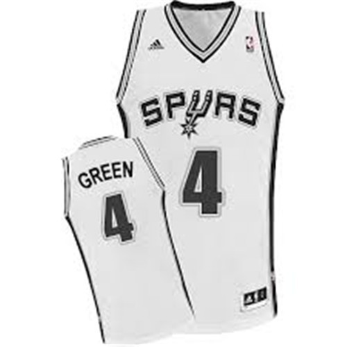 Achetés Maillot du Daniel Vert,San Antonio Spurs [Blanc]