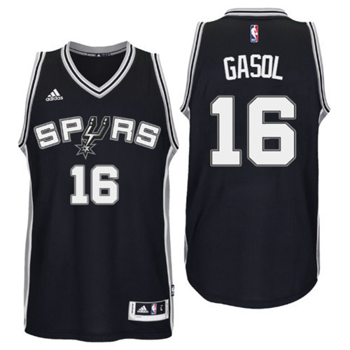 Achetés Maillot du Pau Gasol, San Antonio Spurs - Noir