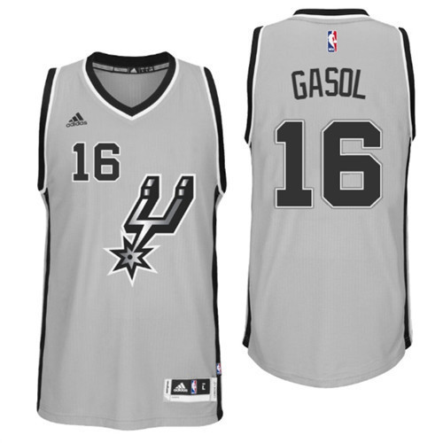 Achetés Maillot du Pau Gasol, San Antonio Spurs - Gris