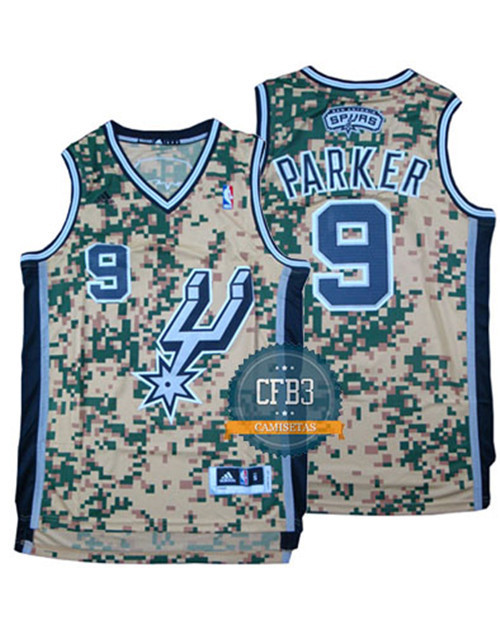 Achetés Maillot du Tony Parker, San Antonio Spurs - Camo