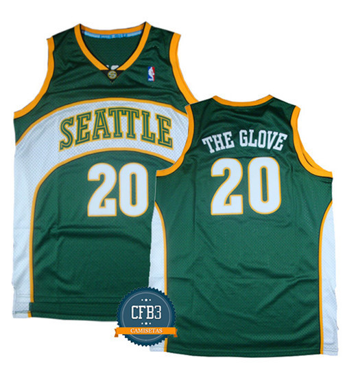 Achetés Maillot du Gary Payton 'The Glove', Seattle SuperSonics