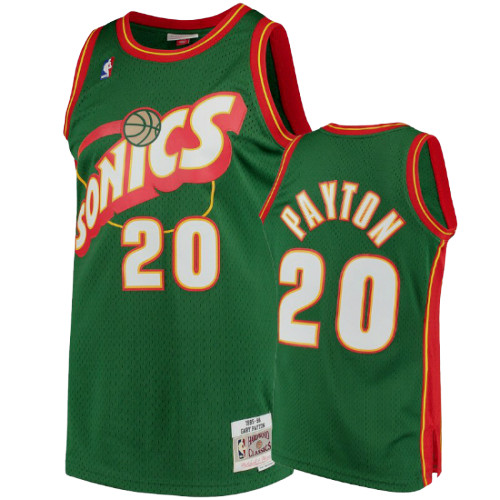 Achetés Maillot du Gary Payton, Seattle SuperSonics 1995-96