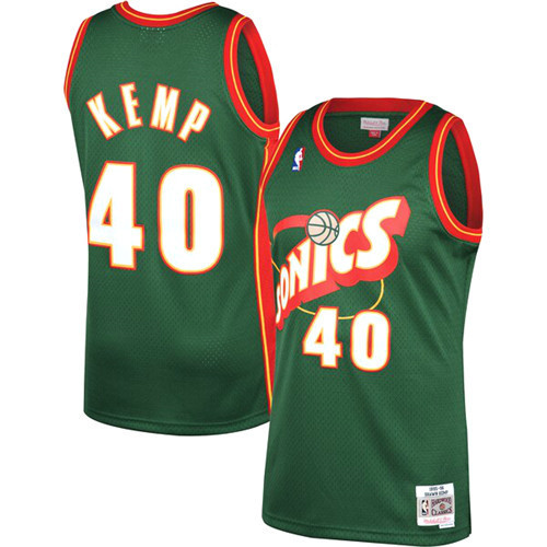 Achetés Maillot du Shawn Kemp, Seattle SuperSonics 1995-96