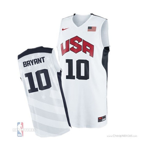 Achetés Maillot du Kobe Bryant, Selección Etats-Unis 2012 [Blanc]