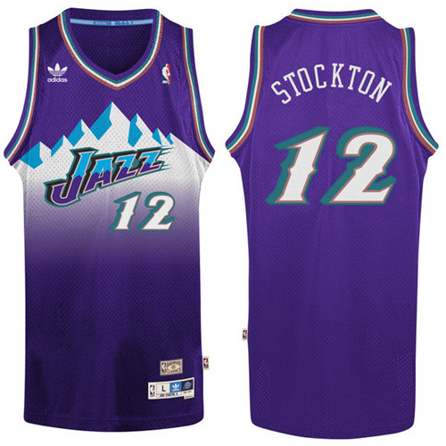 Nouveaux Maillot du John Stockton, Utah Jazz [Violet]