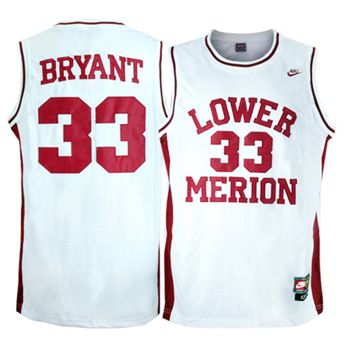 Nouveaux Maillot du Kobe Bryant, Lower Merion [Blanc]