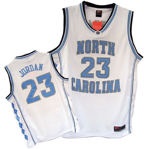 Nouveaux Maillot du Michael Jordan, North Carolina [Blanc]