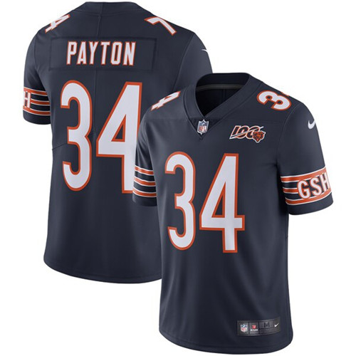 Nouveaux Maillot du Walter Payton, Chicago Bears - Bleu Marine