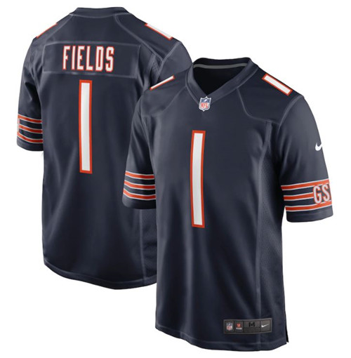 Nouveaux Maillot du Justin Fields, Chicago Bears - Navy