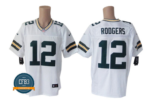 Nouveaux Maillot du Aaron Rodgers, Vert Bay Packers - Blanc