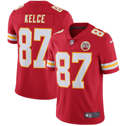 Nouveaux Maillot du Travis Kelce, Kansas City Chiefs - Rouge Vapeur