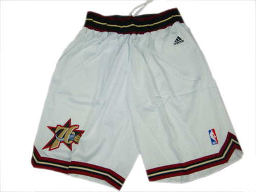 Vente Maillot du Short Philadelphia 76ERS [Blanc]