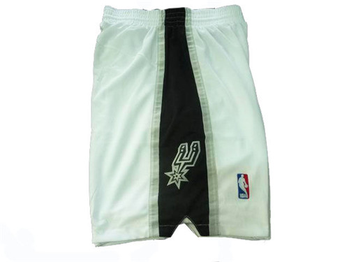 Vente Maillot du Short San Antonio Spurs [Blanc y Noir]