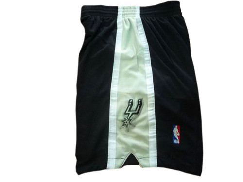 Vente Maillot du Short San Antonio Spurs [Noir y Blanc]