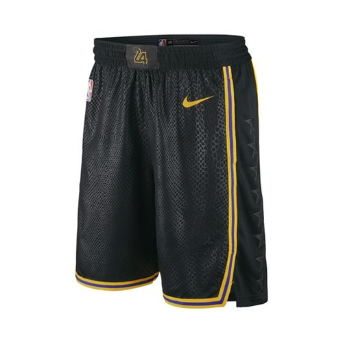 Vente Maillot du Short Los Angeles Lakers 'Noir Mamba'