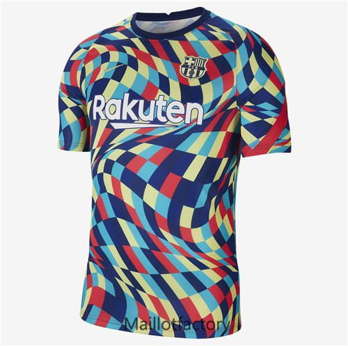 Achat Maillot du Barcelone Pre-Match Bleu/Rouge/Jaune 2021/22