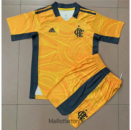 Achat Maillot du Flamengo Enfant 2021/22 Gardien de but Jaune