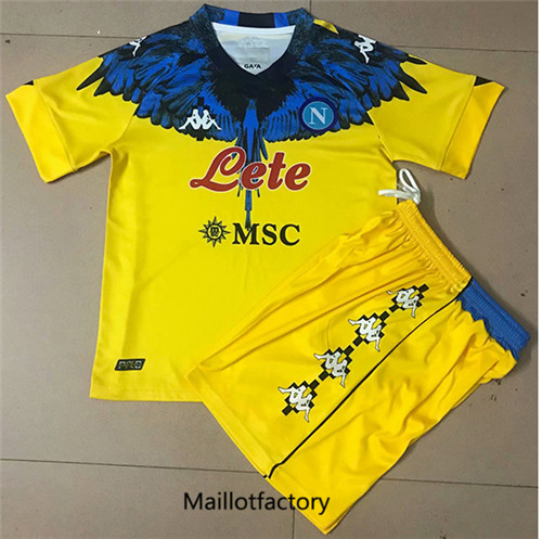 Achat Maillot du Naples Enfant 2021/22 Gardien de but joint edition Jaune