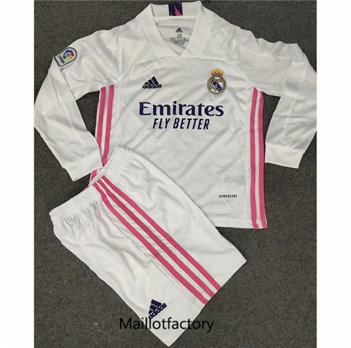 Achat Maillot du Real Madrid Enfant 2020/21 Domicile Manche Longue