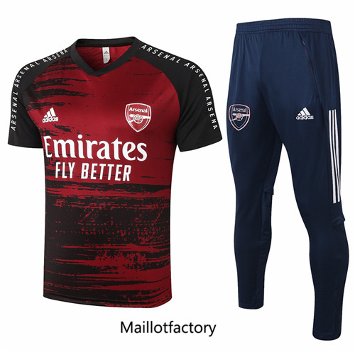 Achat Kit d'entrainement Maillot du Arsenal 2020/21 Rouge foncé