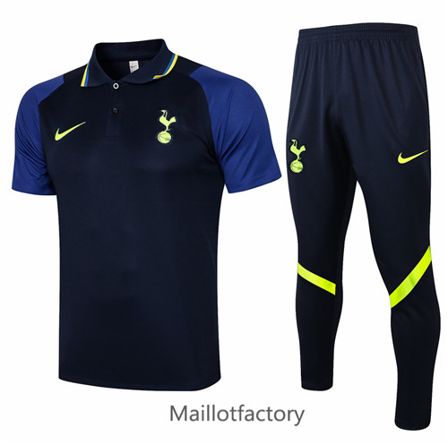 Achat Kit d'entrainement Maillot du Tottenham Hotspur POLO 2021/22 Bleu Marine