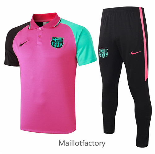 Achat Kit d'entrainement Maillot du Barcelone POLO 2020/21 Rose