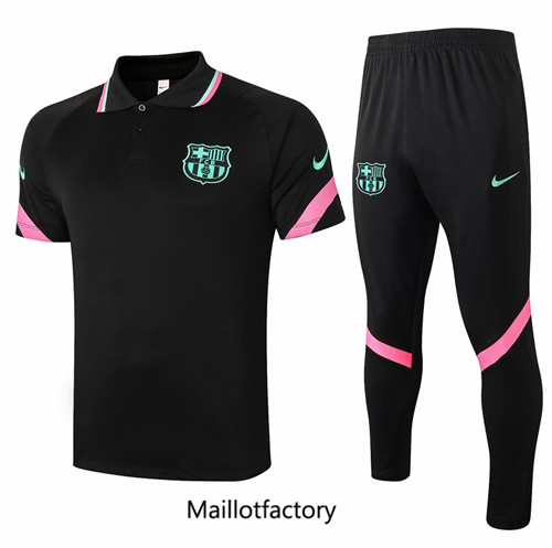 Achat Kit d'entrainement Maillot du Barcelone POLO 2020/21 Noir