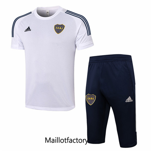 Achat Kit d'entrainement Maillot du Boca Juniors 3/4 2020/21 Blanc