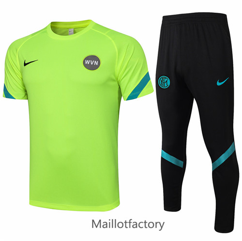 Achat Kit d'entrainement Maillot du Inter Milan 2021/22 Vert Clair