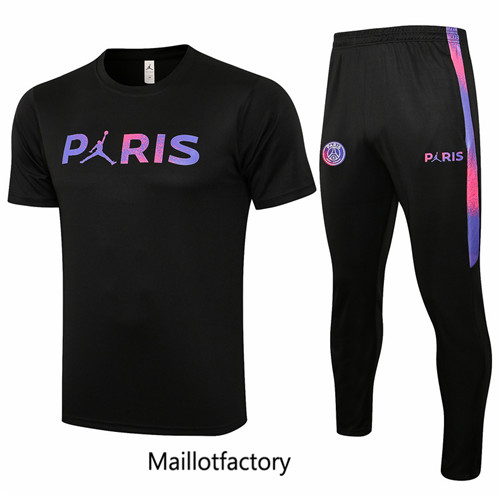 Achat Kit d'entrainement Maillot du PSG Jordan Paris 2021/22 Noir