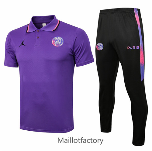 Achat Kit d'entrainement Maillot du Jordan PSG POLO 2021/22 Violet