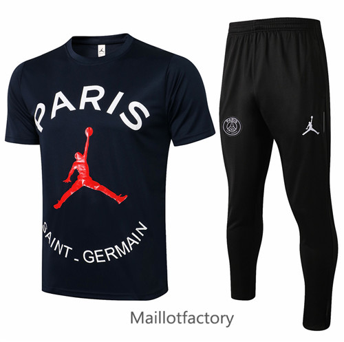 Achat Kit d'entrainement Maillot du PSG Jordan 2021/22 Bleu Marine