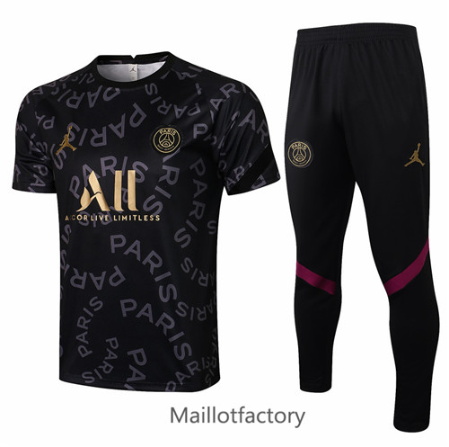 Achat Jordan Kit d'entrainement Maillot du PSG 2021/22 Noir