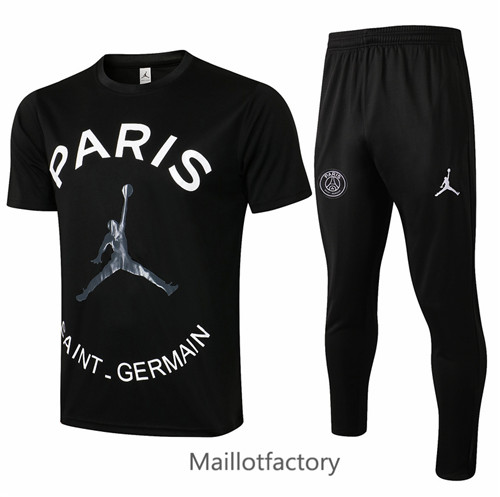 Achat Kit d'entrainement Maillot du PSG Jordan 2021/22 Noir