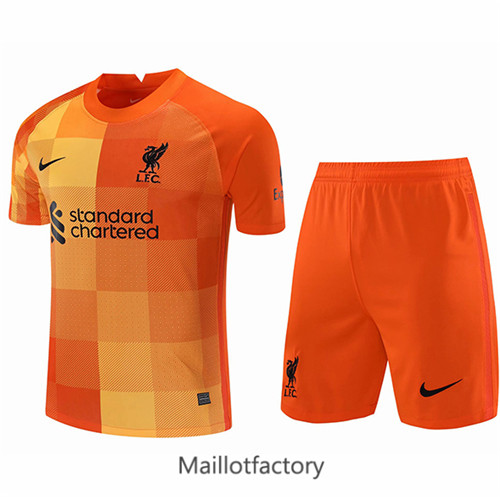 Achat Maillot du Liverpool 2021/22 Gardien de but + Short Orange