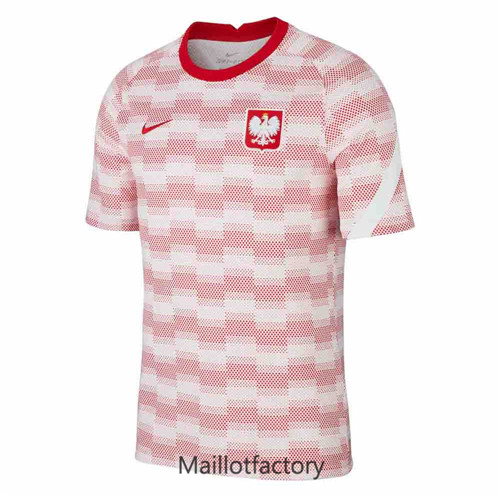 Achat Maillot du Pologne Pre-Match 2020/21 Entrainement Blanc