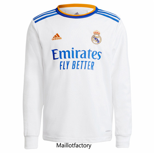 Achat Maillot du Real Madrid 2021/22 Domicile Manche Longue