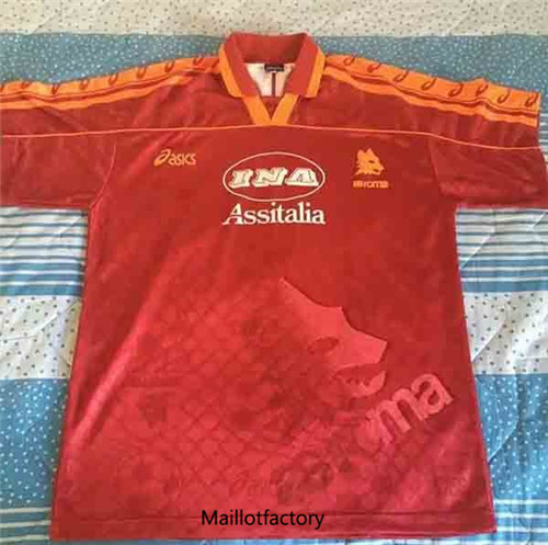 Achat Maillot foot Retro AS Rome 1995-96 Domicile