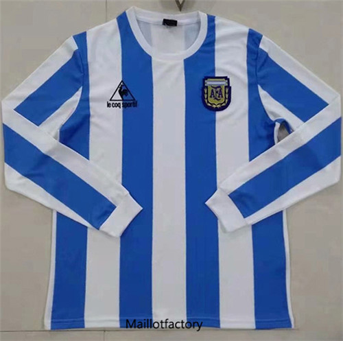 Achat Maillot du Retro Argentine 1986 Domicile Manche Longue