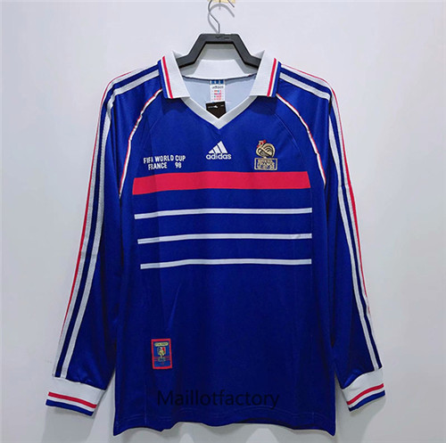 Achat Maillot du Retro France 1998 Domicile Manche Longue